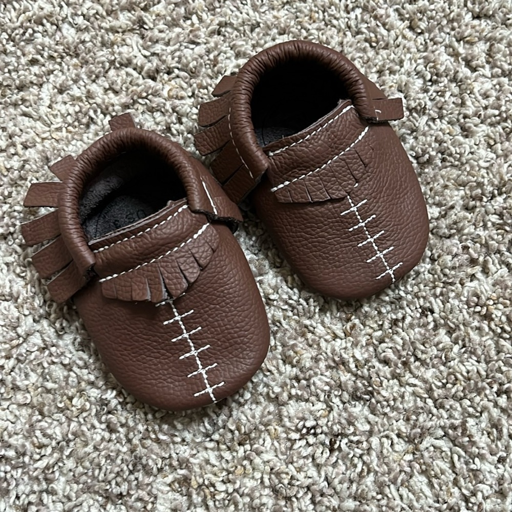 Birdrock Moccasins brown size 3
